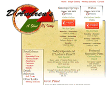 Tablet Screenshot of dandreaspizza.com